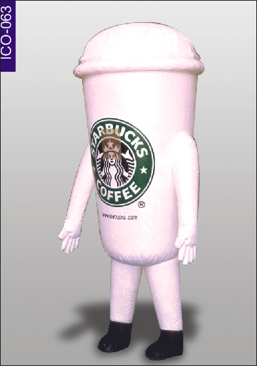 Star Bucks Coffee Inflatable Costume