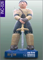 Inflatable Warrior, click here to see large picture.