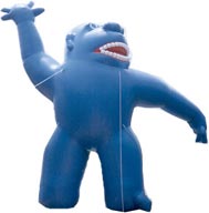 Climbimg Gorilla Blue, click here to see large picture.